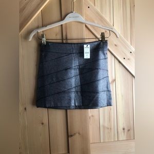Metallic mini skirt